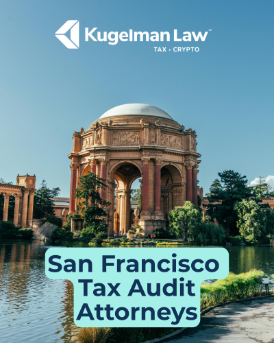A view of San Francisco representing Kugelman Law's tax audit attorney services in San Francisco.